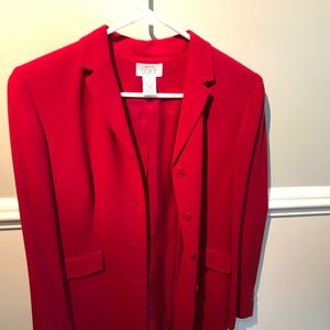 Ann Taylor Loft, Red Dress Coat